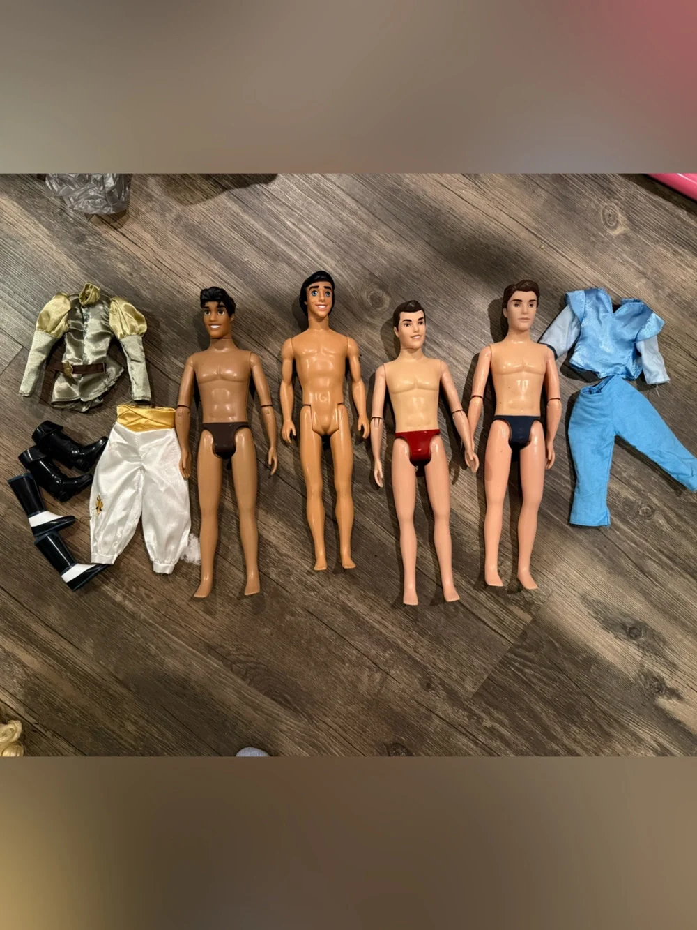 Vintage Disney Prince Male Dolls and Accessories